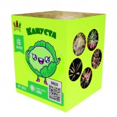 Высота: 35 м<br>
      Калибр: 1<br>
      Кол-во залпов: 16<br>
      Время работы: 35 сек<br> <br>
Очень красивый фейерверк на 16 выстрелов с калибром 1"
.. Фейерверк "Капуста" (16 х 1") арт. SB128 Сибирские фейерверки - Батареи салютов в Иркутске