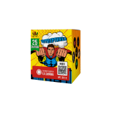 Высота: 25 м<br>
      Калибр: 0,8<br>
      Кол-во залпов: 25<br>
      Время работы: 32 сек<br> <br>
Очень красивый салют на 25 выстрелов с калибром 0.8"
.. Фейерверк "Четвертинка" (25 х 0.8") арт. SB112 Сибирские фейерверки - Батареи салютов в Иркутске